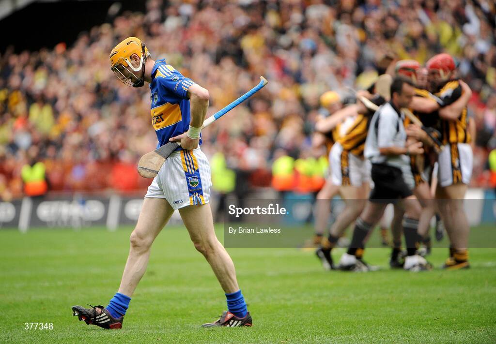 6 September 2009; Tipperary's Lar Corbett shows his disappointment after the match. GAA Hurling All-Ireland Senior Championship Final, Kilkenny v Tipperary, Croke Park, Dublin. Picture credit: Brian Lawless / SPORTSFILE