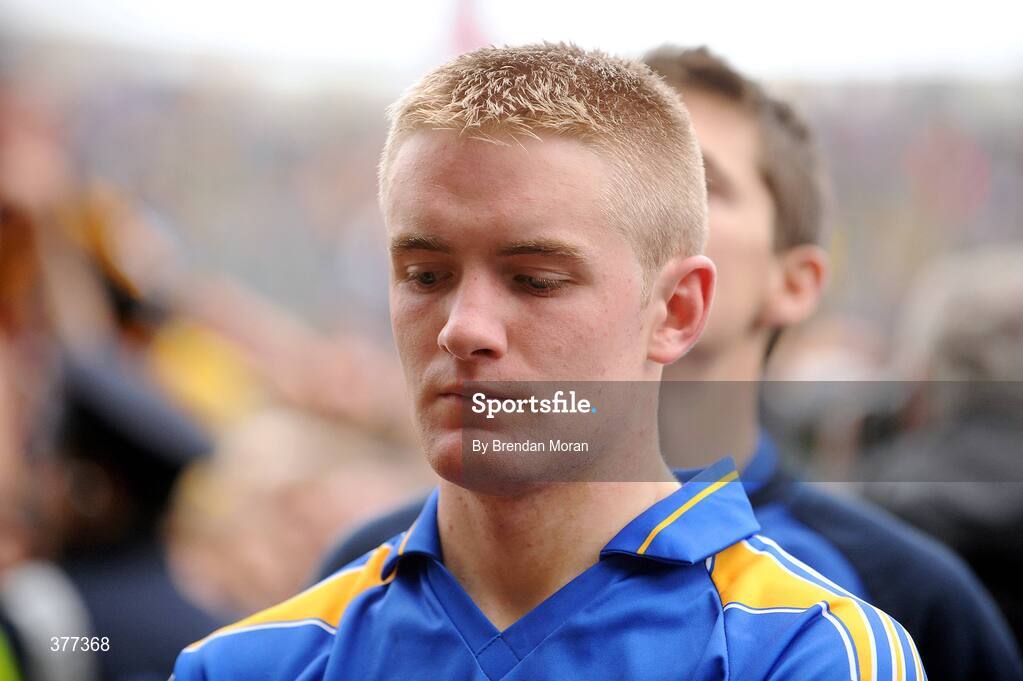 6 September 2009; A dejected Noel McGrath, Tipperary, after the game. GAA Hurling All-Ireland Senior Championship Final, Kilkenny v Tipperary, Croke Park, Dublin. Picture credit: Brendan Moran / SPORTSFILE
