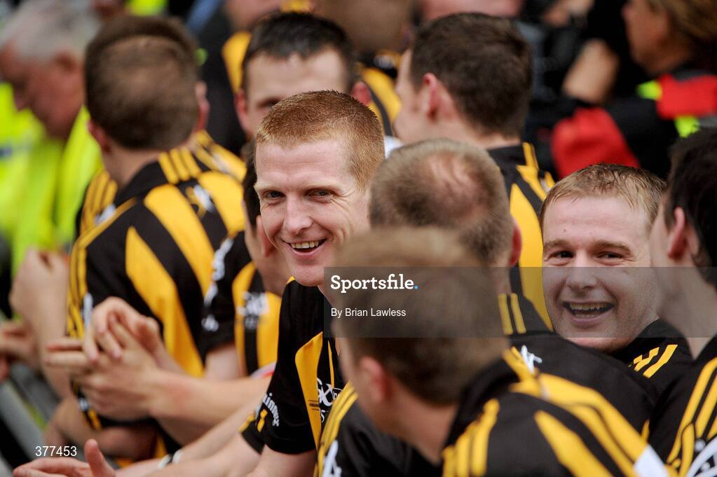 6 September 2009; Kilkenny's Henry Shefflin, left, and J.J. Delaney after their 4 in a row victory. GAA Hurling All-Ireland Senior Championship Final, Kilkenny v Tipperary, Croke Park, Dublin. Picture credit: Brian Lawless / SPORTSFILE