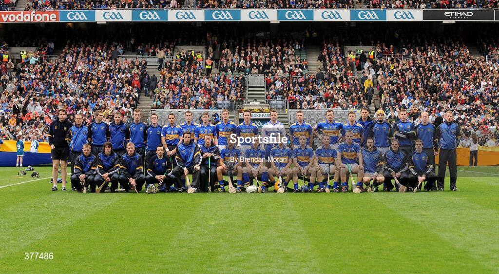 6 September 2009; The Tipperary squad. GAA Hurling All-Ireland Senior Championship Final, Kilkenny v Tipperary, Croke Park, Dublin. Picture credit: Brendan Moran / SPORTSFILE
