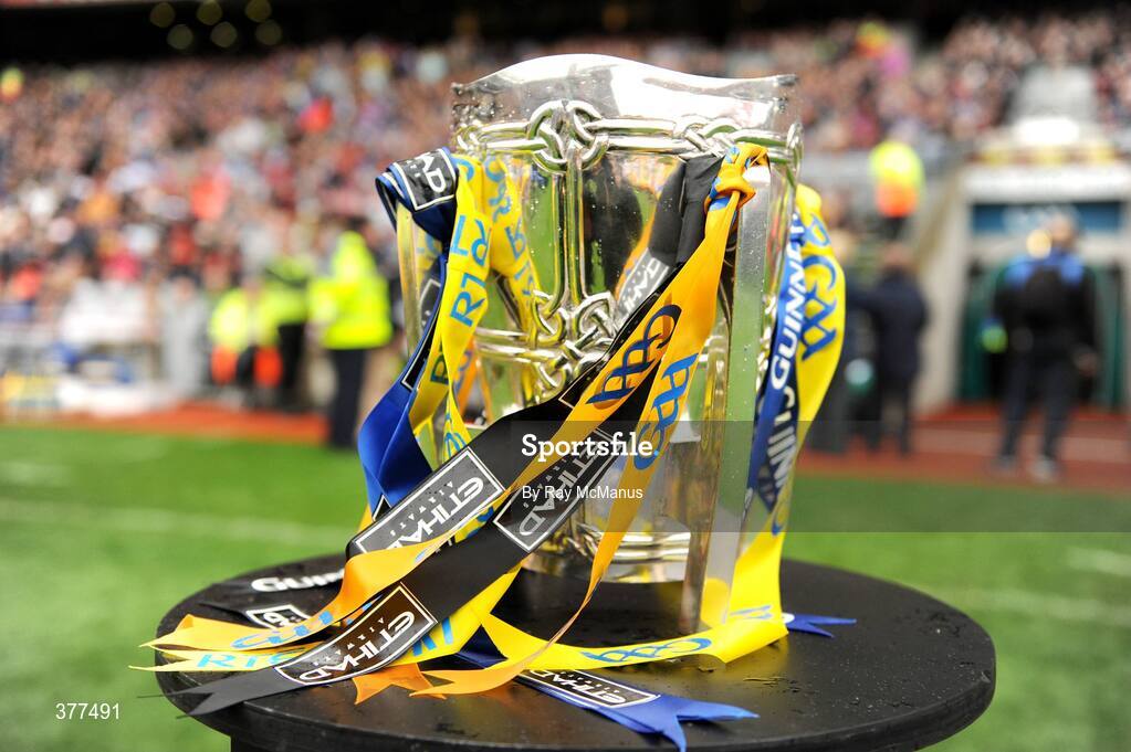 6 September 2009; The Liam MacCarthy Cup on display before the start of the game. GAA Hurling All-Ireland Senior Championship Final, Kilkenny v Tipperary, Croke Park, Dublin. Picture credit: Ray McManus / SPORTSFILE