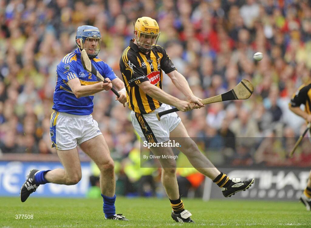 6 September 2009; Richie Power, Kilkenny, in action against John O'Brien, Tipperary. GAA Hurling All-Ireland Senior Championship Final, Kilkenny v Tipperary, Croke Park, Dublin. Picture credit: Oliver McVeigh / SPORTSFILE