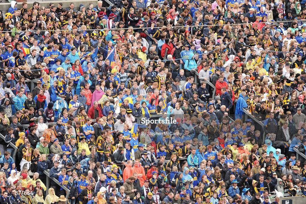 6 September 2009; A general view of supporters on Hill 16. GAA Hurling All-Ireland Senior Championship Final, Kilkenny v Tipperary, Croke Park, Dublin. Picture credit: Stephen McCarthy / SPORTSFILE