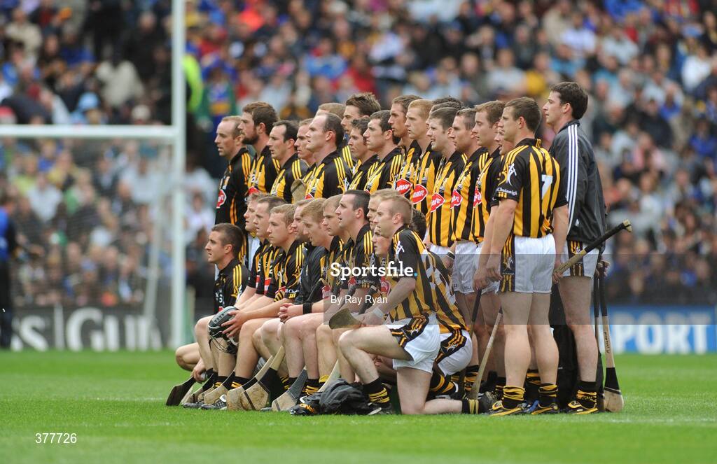 6 September 2009; The Kilkenny squad stand for their team photograph before the game. GAA Hurling All-Ireland Senior Championship Final, Kilkenny v Tipperary, Croke Park, Dublin. Picture credit: Ray Ryan / SPORTSFILE