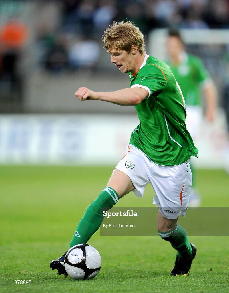 8 September 2009; Andy Keogh, Republic of Ireland. International Friendly, Republic of Ireland v South Africa, Thomond Park, Limerick. Picture Credit: Brendan Moran / SPORTSFILE