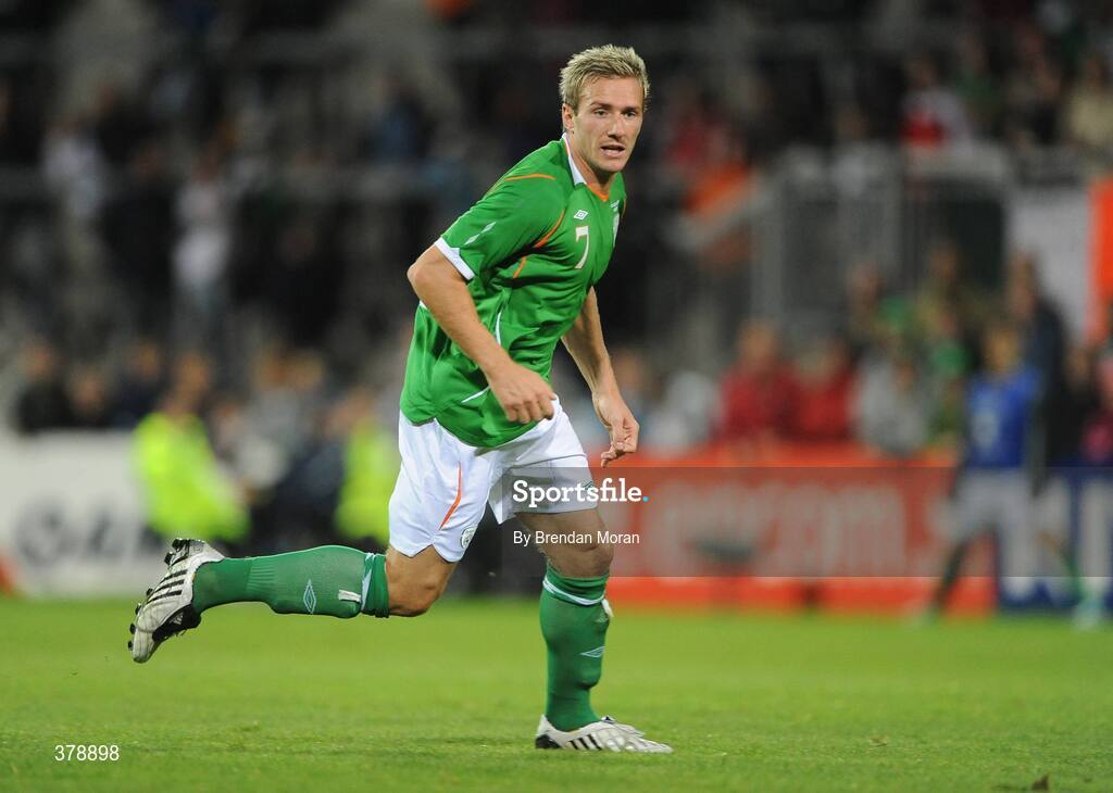 8 September 2009; Liam Lawrence, Republic of Ireland. International Friendly, Republic of Ireland v South Africa, Thomond Park, Limerick. Picture Credit: Brendan Moran / SPORTSFILE