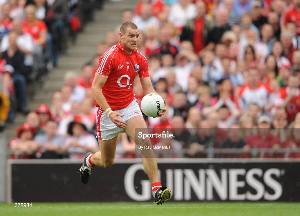 23 August 2009; Pearse O'Neill, Cork. GAA Football All-Ireland Senior Championship Semi-Final, Tyrone v Cork, Croke Park, Dublin. Picture credit: Ray McManus / SPORTSFILE