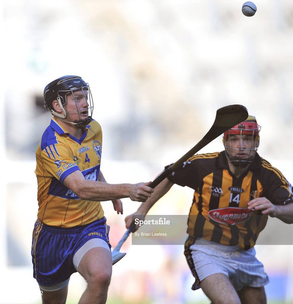 13 September 2009; Ciaran O'Doherty, Clare, in action against John Joe Farrell, Kilkenny. Bord Gais Energy GAA All-Ireland U21 Hurling Championship Final, Clare v Kilkenny, Croke Park, Dublin. Picture credit: Brian Lawless / SPORTSFILE