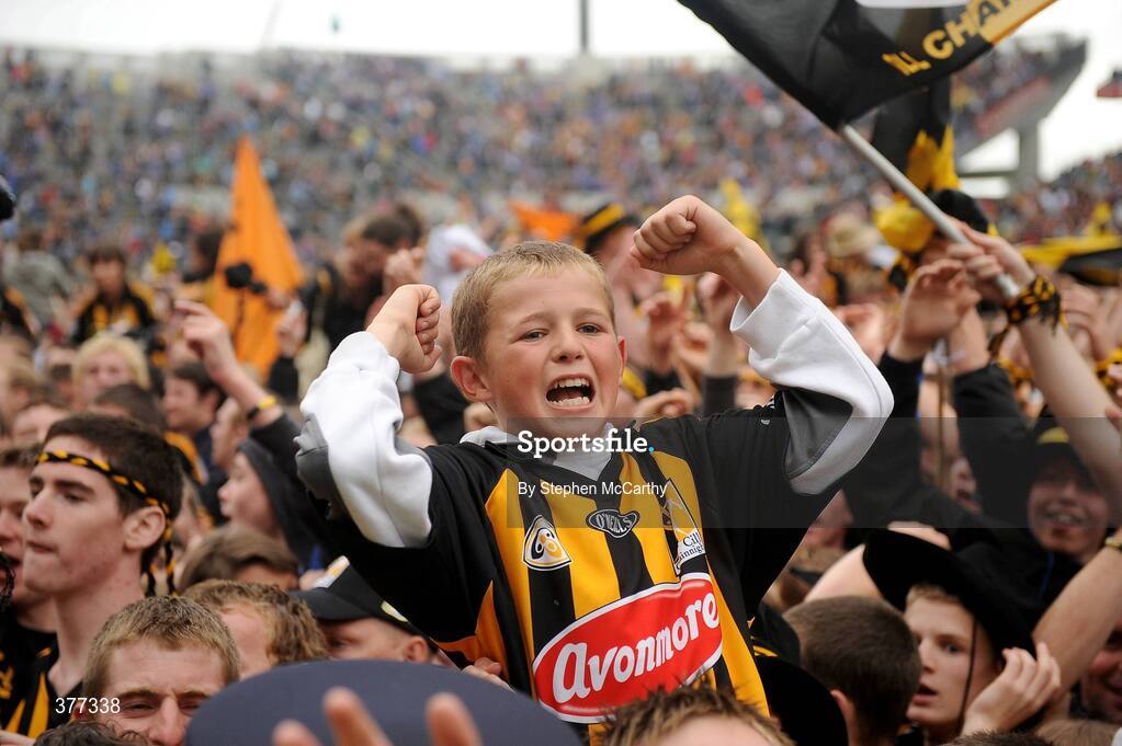 6 September 2009; Shane Walsh, brother of Kilkenny star Tommy, celebrates his side's victory. GAA Hurling All-Ireland Senior Championship Final, Kilkenny v Tipperary, Croke Park, Dublin. Picture credit: Stephen McCarthy / SPORTSFILE