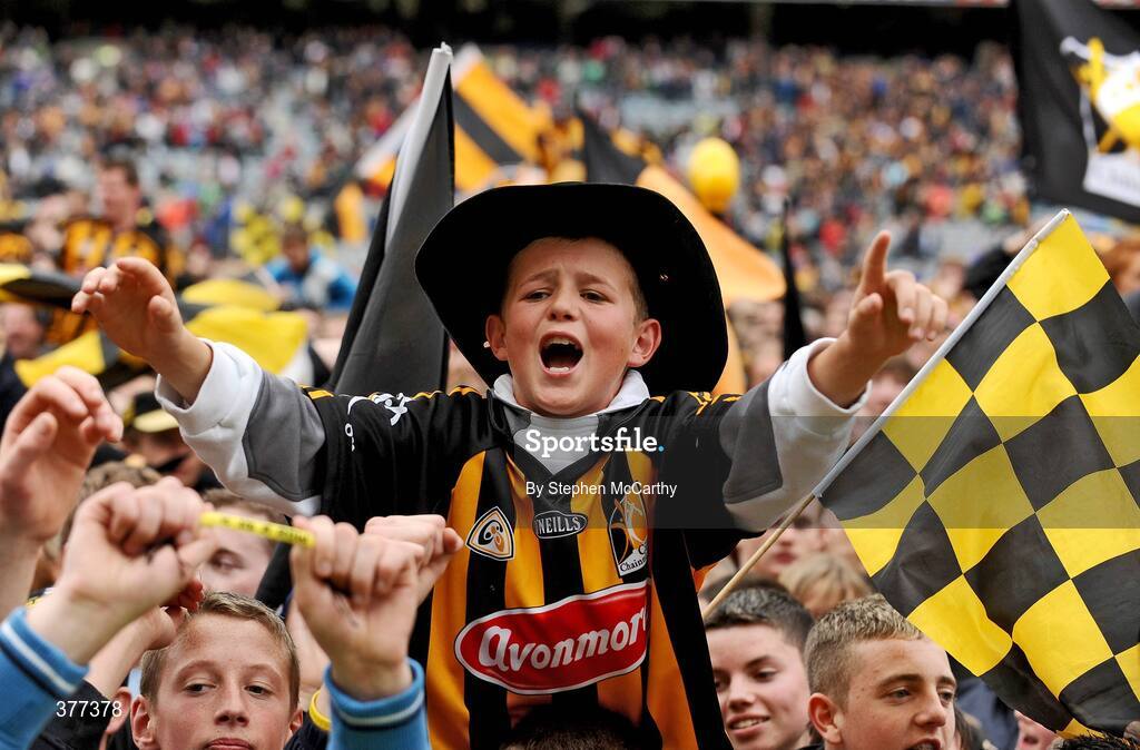 6 September 2009; Shane Walsh, brother of Kilkenny star Tommy, celebrates his side's victory. GAA Hurling All-Ireland Senior Championship Final, Kilkenny v Tipperary, Croke Park, Dublin. Picture credit: Stephen McCarthy / SPORTSFILE