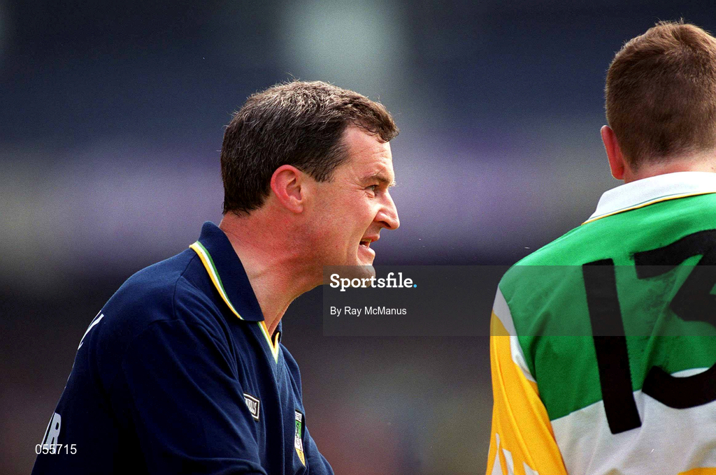 18 June 2000; Offaly manager Pat Fleury during the Guinness Leinster Senior Hurling Championship Semi-Final match between Offaly and Wexford at Croke Park in Dublin. Photo by Ray McManus/Sportsfile