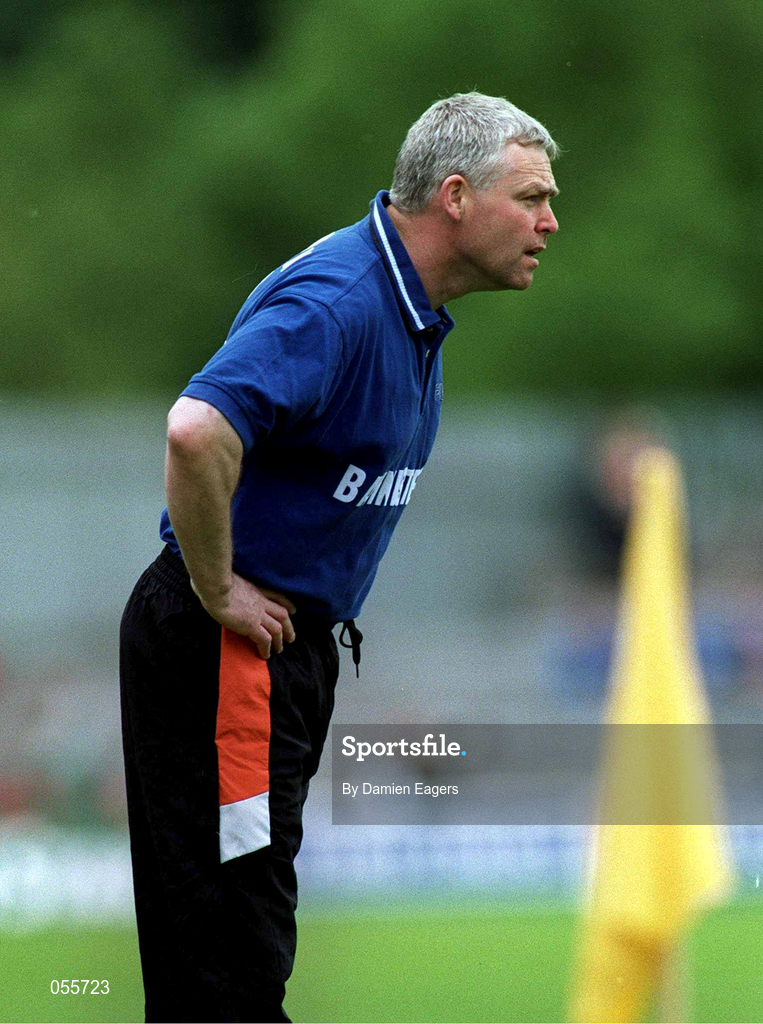 25 June 2000; Armagh joint manager Brian McAlinden during the Bank of Ireland Ulster Senior Football Championship Semi-Final match between Armagh and Fermanagh at St Tiernach's Park in Clones, Monaghan. Photo by Damien Eagers/Sportsfile