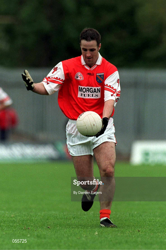 25 June 2000; Barry O'Hagan of Armagh during the Bank of Ireland Ulster Senior Football Championship Semi-Final match between Armagh and Fermanagh at St Tiernach's Park in Clones, Monaghan. Photo by Damien Eagers/Sportsfile