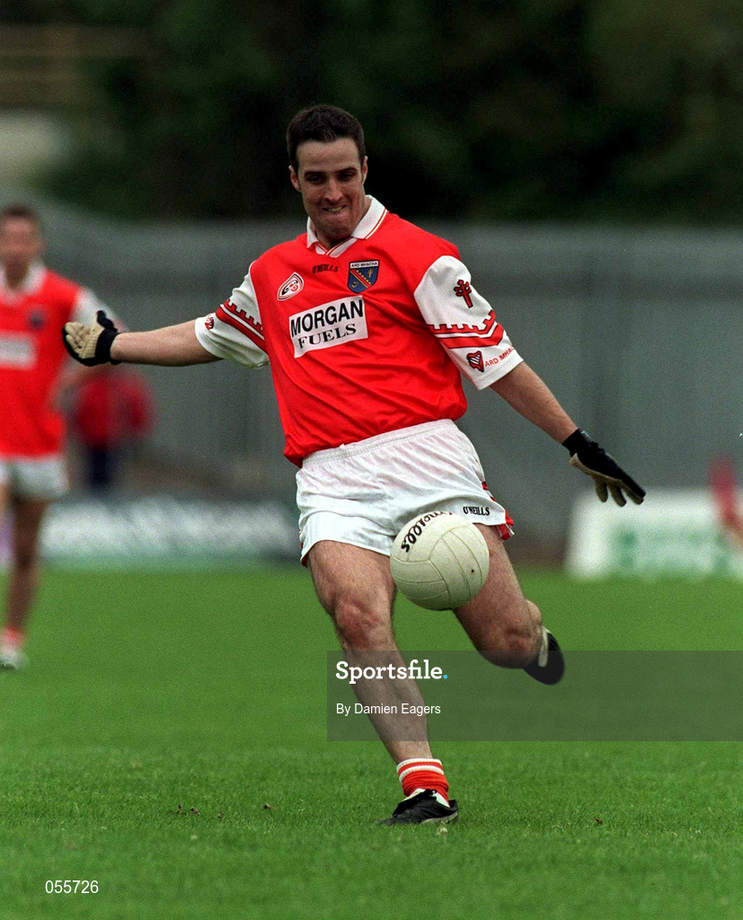 25 June 2000; Barry O'Hagan of Armagh during the Bank of Ireland Ulster Senior Football Championship Semi-Final match between Armagh and Fermanagh at St Tiernach's Park in Clones, Monaghan. Photo by Damien Eagers/Sportsfile
