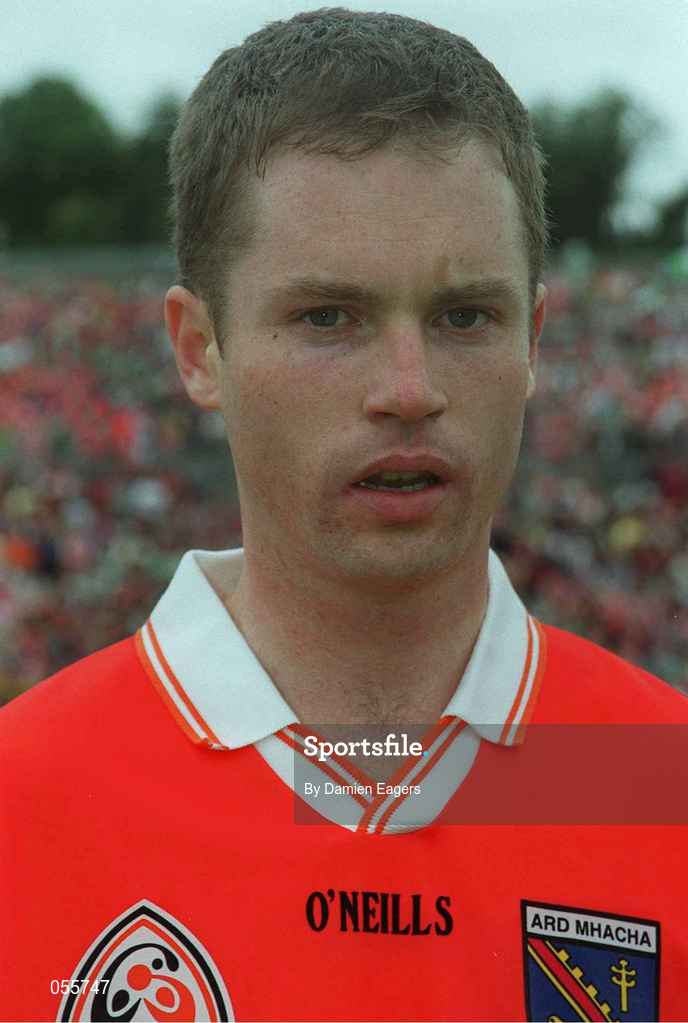 25 June 2000; Andrew McCann of Armagh prior to the Bank of Ireland Ulster Senior Football Championship Semi-Final match between Armagh and Fermanagh at St Tiernach's Park in Clones, Monaghan. Photo by Damien Eagers/Sportsfile