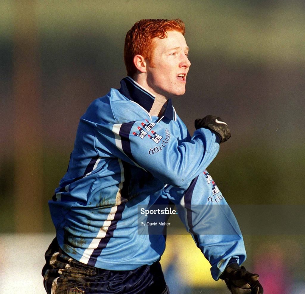 21 January 2001; Ciaran McGuinness of Dublin during the O'Byrne Cup Quarter-Final match between Wicklow and Dublin at the County Grounds in Aughrim, Wicklow. Photo by David Maher/Sportsfile
