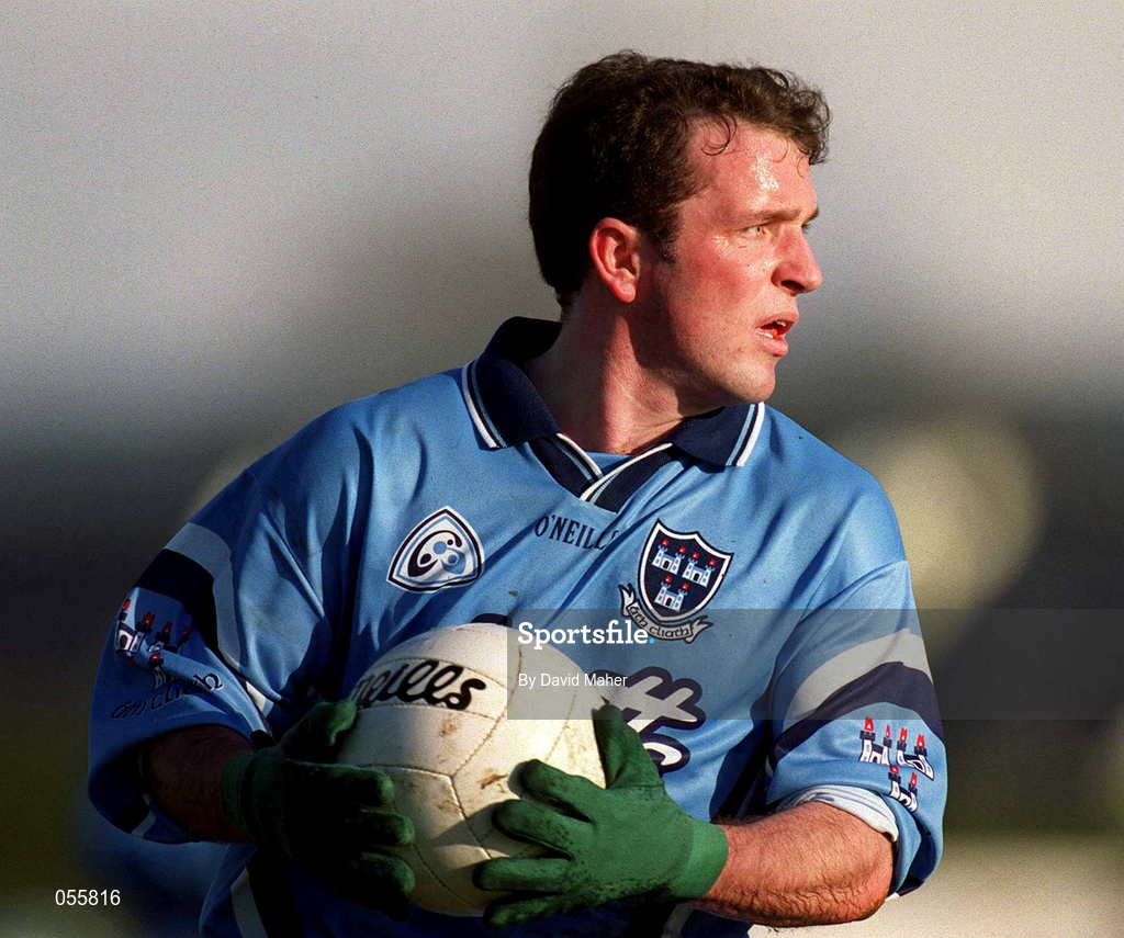 21 January 2001; Niall O'Donoghue of Dublin during the O'Byrne Cup Quarter-Final match between Wicklow and Dublin at the County Grounds in Aughrim, Wicklow. Photo by David Maher/Sportsfile