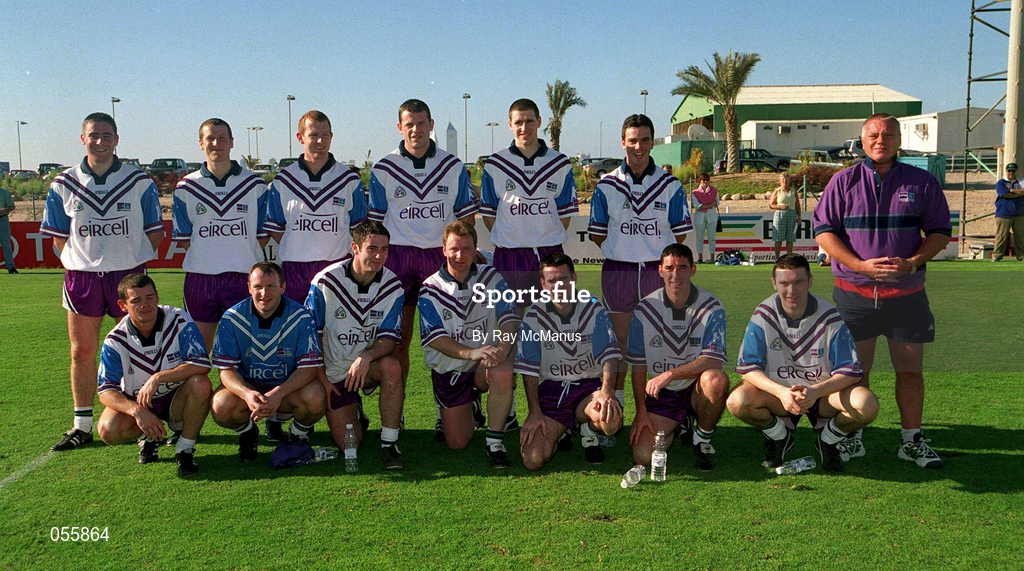 26 January 2001; The Eircell All Stars 200 team prior to the Eircell GAA All Stars Exibition game at Dubai Rugby Ground in Dubai, United Arab Emirates. Photo by Ray McManus/Sportsfile