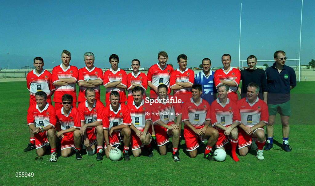 26 January 2001; The Gulf States team in attendance during the Eircell GAA All Stars Exibition game at Dubai Rugby Ground in Dubai, United Arab Emirates. Photo by Ray McManus/Sportsfile