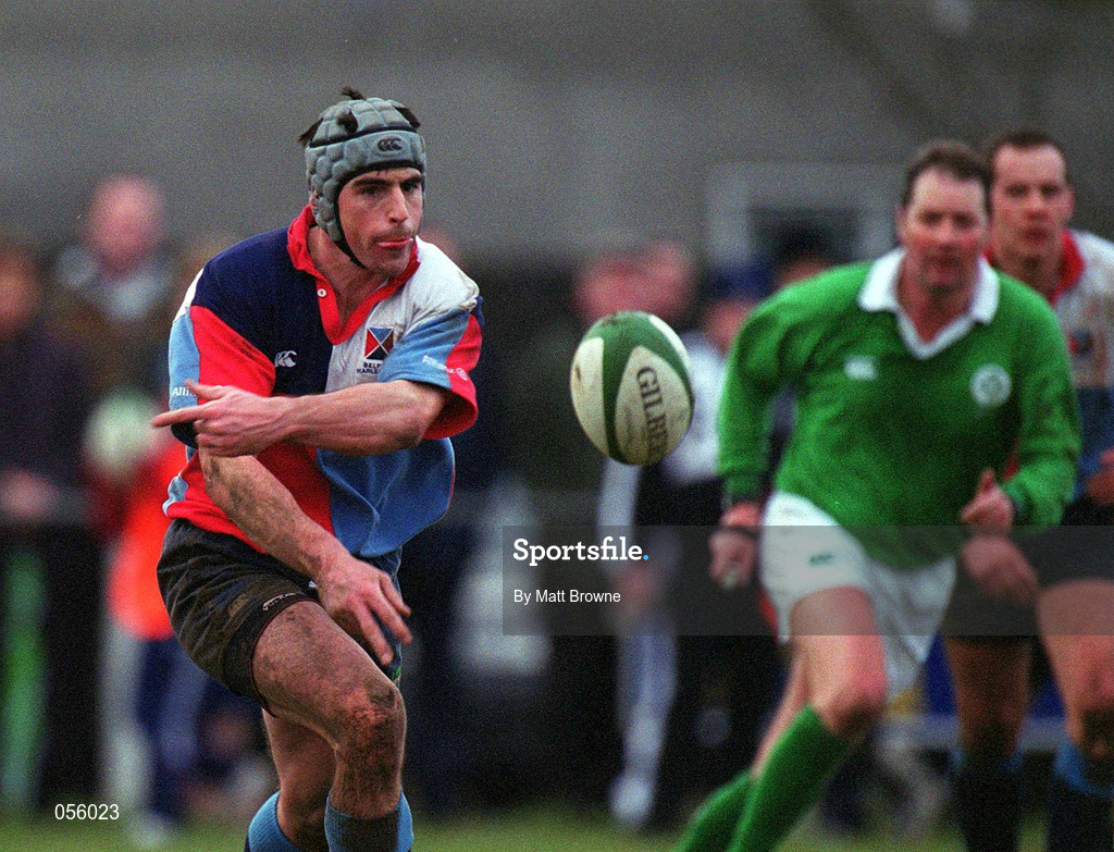 27 January 2001; Niall Malone of Belfast Harlequins during the AIB All-Ireland League Division 1 match between Galwegians RFC and Belfast Harlequins RFC at Crowley Park in Galway. Photo by Matt Browne/Sportsfile