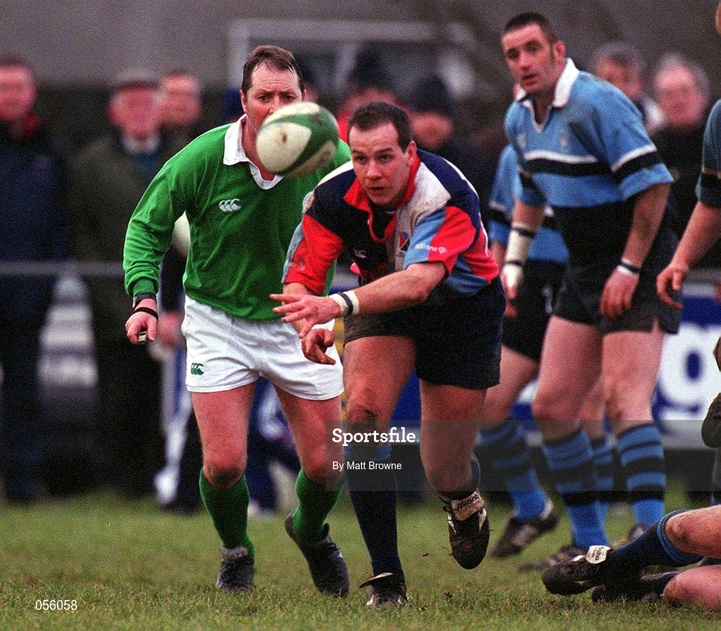 27 January 2001; Andy Matchett of Belfast Harlequins during the AIB All-Ireland League Division 1 match between Galwegians RFC and Belfast Harlequins RFC at Crowley Park in Galway. Photo by Matt Browne/Sportsfile