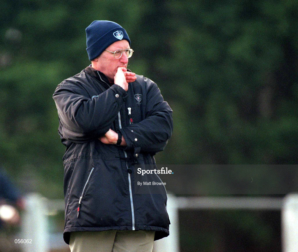 27 January 2001; Galwegians coach John Kingston prior to the AIB All-Ireland League Division 1 match between Galwegians RFC and Belfast Harlequins RFC at Crowley Park in Galway. Photo by Matt Browne/Sportsfile