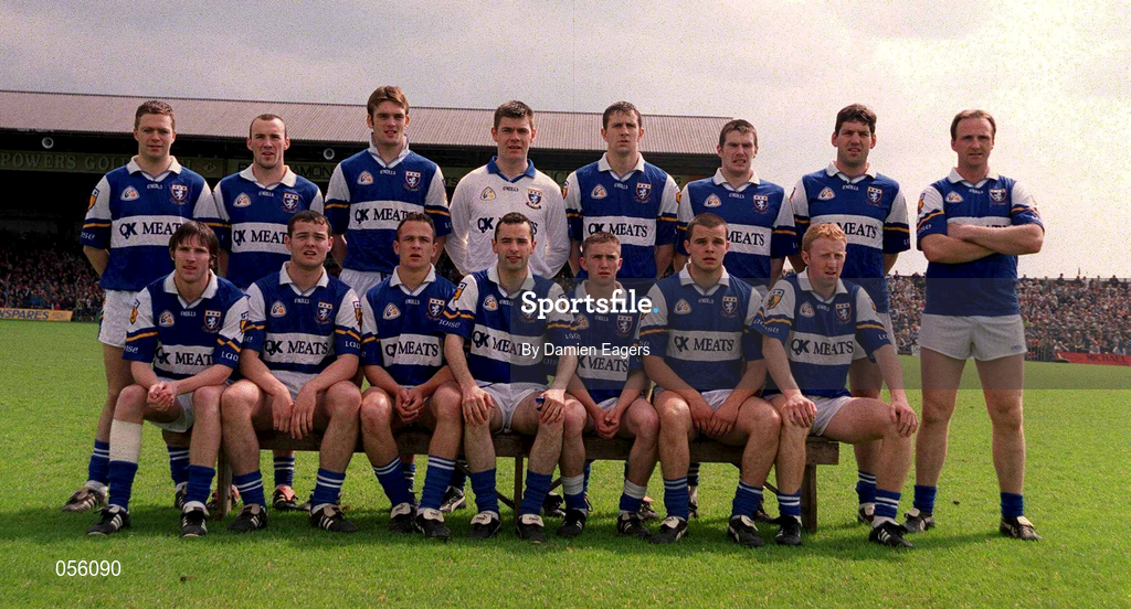 5 June 2000; The Laois team prior to the Bank of Ireland Leinster Senior Football Championship Quarter-Final match between Westmeath and Laois at O'Connor Park in Tullamore, Offaly. Photo by Damien Eagers/Sportsfile