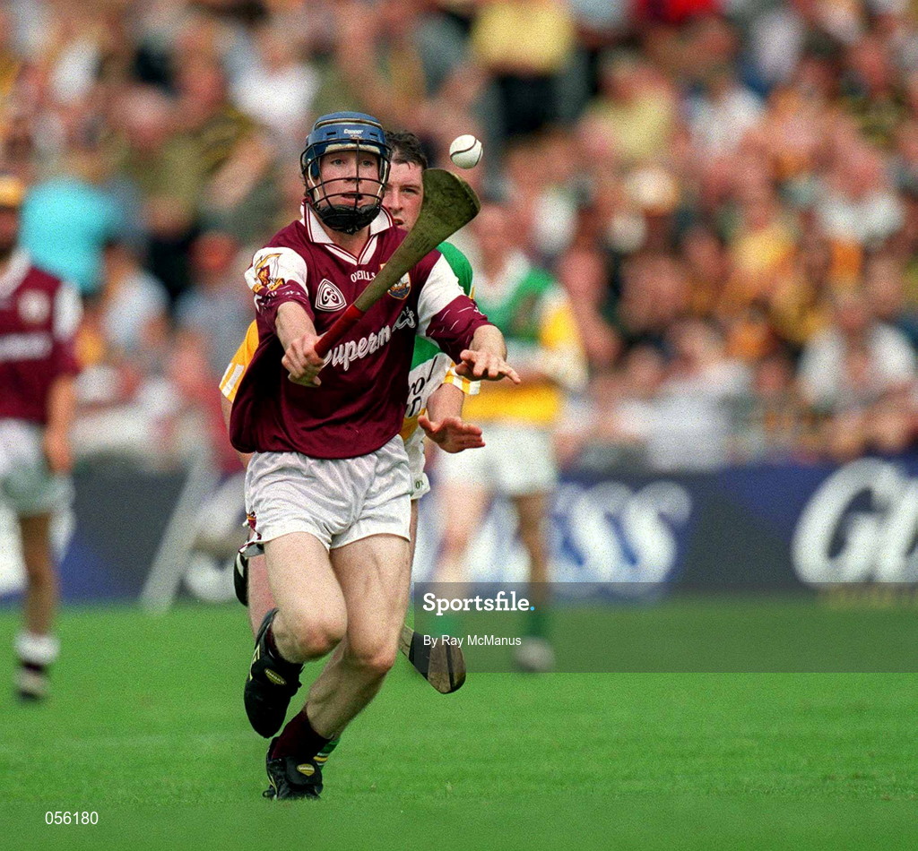 13 August 2000; Damien Hayes of Galway during the All-Ireland Minor Hurling Championship Semi-Final match between Galway and Offaly at Croke Park in Dublin. Photo by Ray McManus/Sportsfile