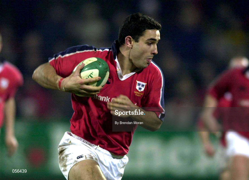 5 January 2001; Jeremy Staunton of Munster during the Interprovincial friendly match between Munster and Leinster at Musgrave Park in Cork. Photo by Brendan Moran/Sportsfile