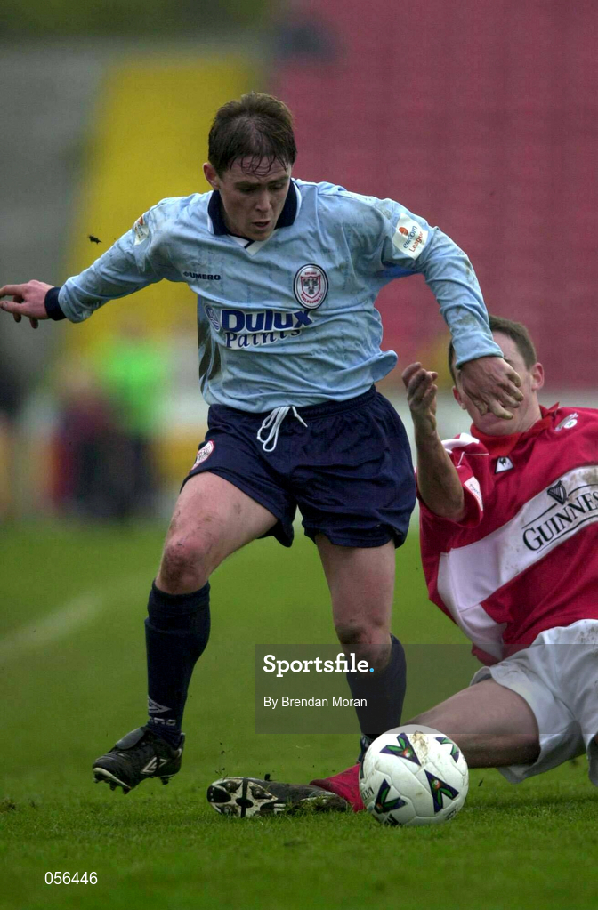 21 January 2001; Richie Baker of Shelbourne during the Eircom League Premier Division match between Cork City and Shelbourne at Turner's Cross in Cork. Photo by Brendan Moran/Sportsfile
