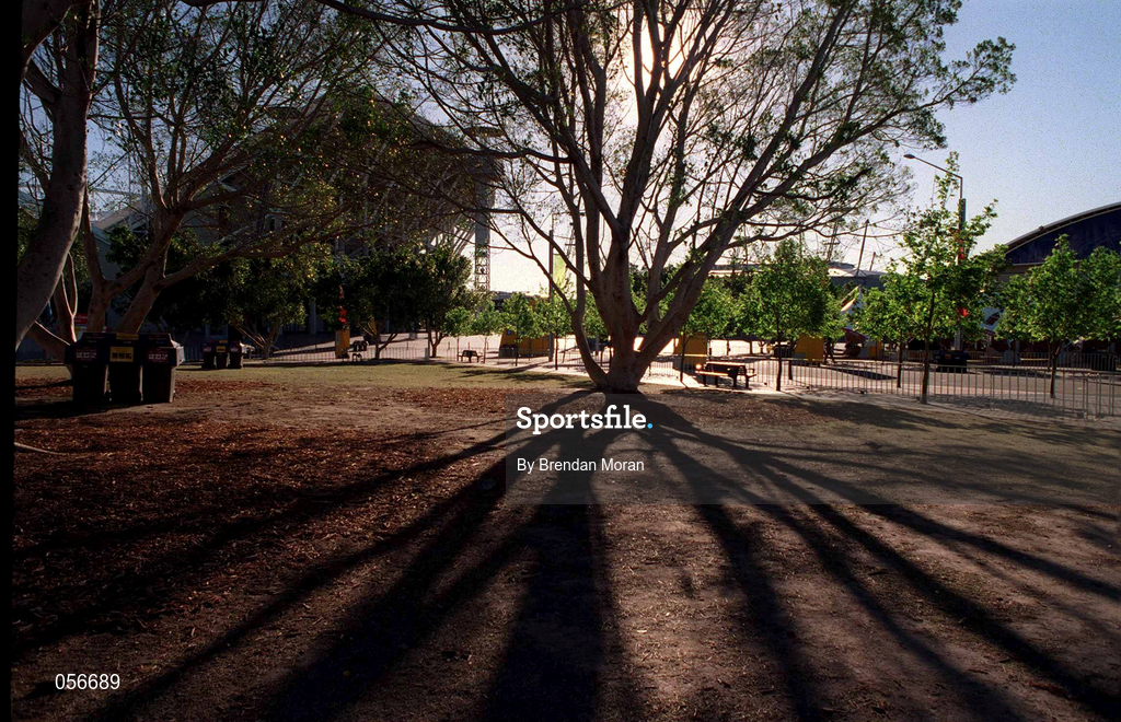 2 October 2000; A general view of the outside of Stadium Australia in Sydney Olympic Park in Sydney, Australia. Photo by Brendan Moran/Sportsfile