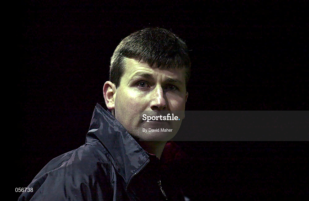 6 January 2000; Longford Town manager Stephen Kenny during the Harp Lager FAI Cup Second Round match between Longford Town and Cork City at Flancare Park in Longford. Photo by David Maher/Sportsfile