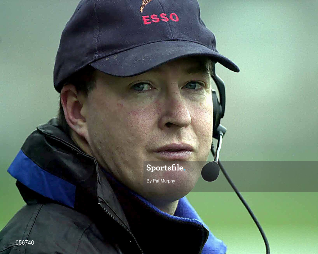 23 December 2000; Cork Constitution coach Brian Hickey during the AIB All-Ireland League Division 2 match between Terenure College RFC and Cork Constitution RFC at Lakelands Park in Dublin. Photo by Pat Murphy/Sportsfile