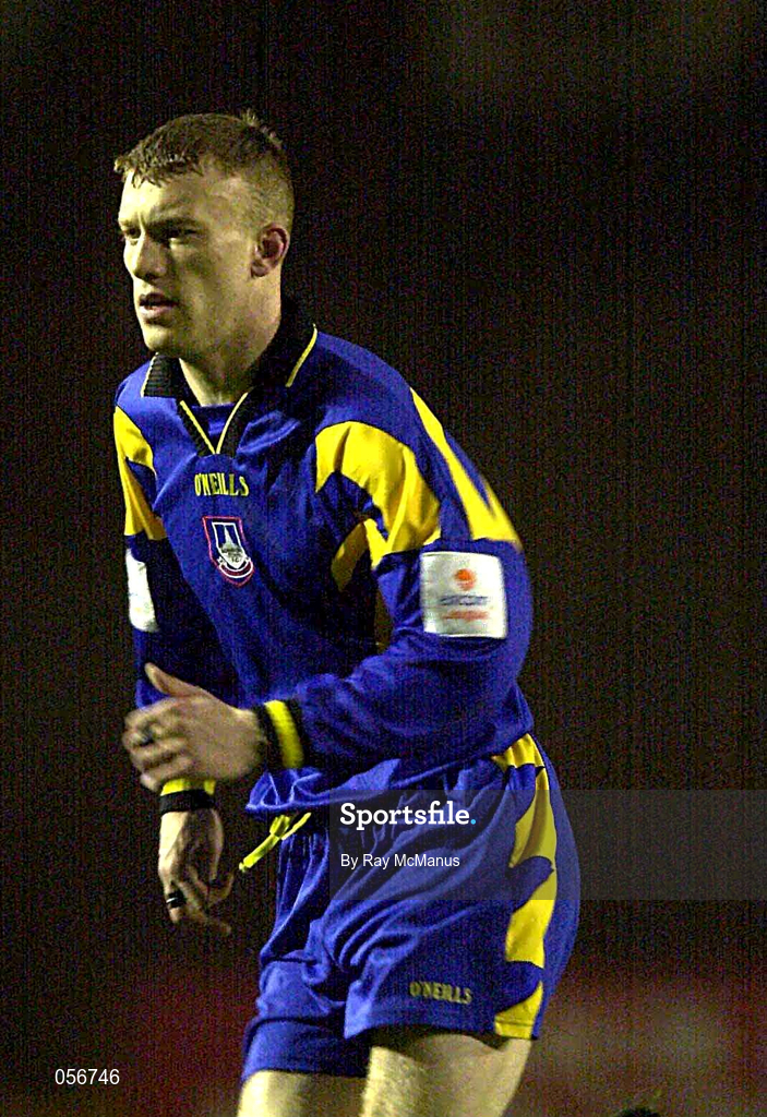 21 December 2000; Keith O'Connor of Longford Town during the Eircom League Premier Division match between Bohemians and Longford Town at Dalymount Park in Dublin. Photo by Ray McManus/Sportsfile