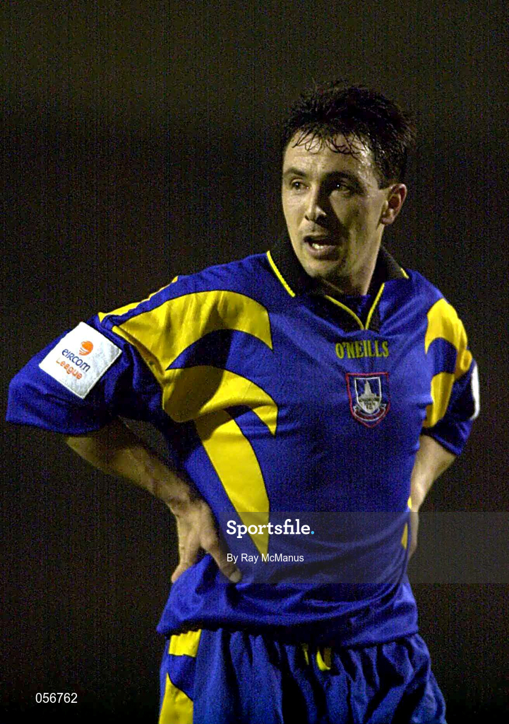 21 December 2000; Stephen Kelly of Longford Town during the Eircom League Premier Division match between Bohemians and Longford Town at Dalymount Park in Dublin. Photo by Ray McManus/Sportsfile