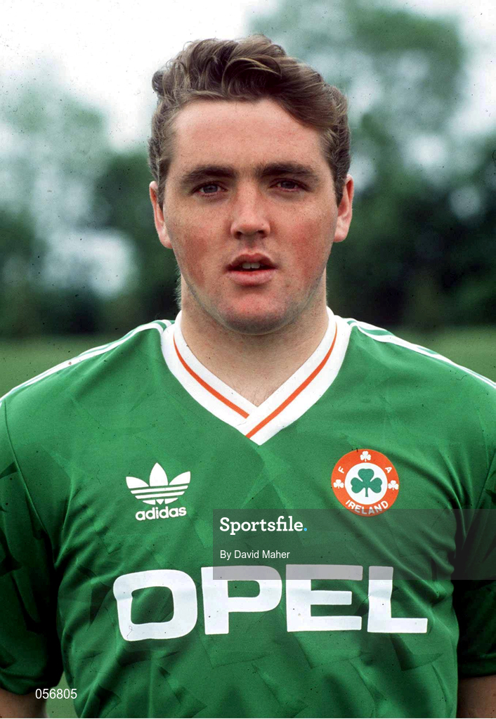 6 June 1991; Paul McCarthy during a Republic of Ireland U20 squad portrait session at the ALSAA grounds in Dublin. Photo by David Maher/Sportsfile