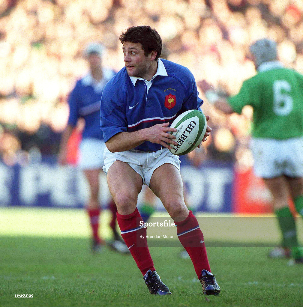 17 February 2001; Franck Comba of France during the Lloyds TSB Six Nations Rugby Championship match between Ireland and France at Lansdowne Road in Dublin. Photo by Brendan Moran/Sportsfile