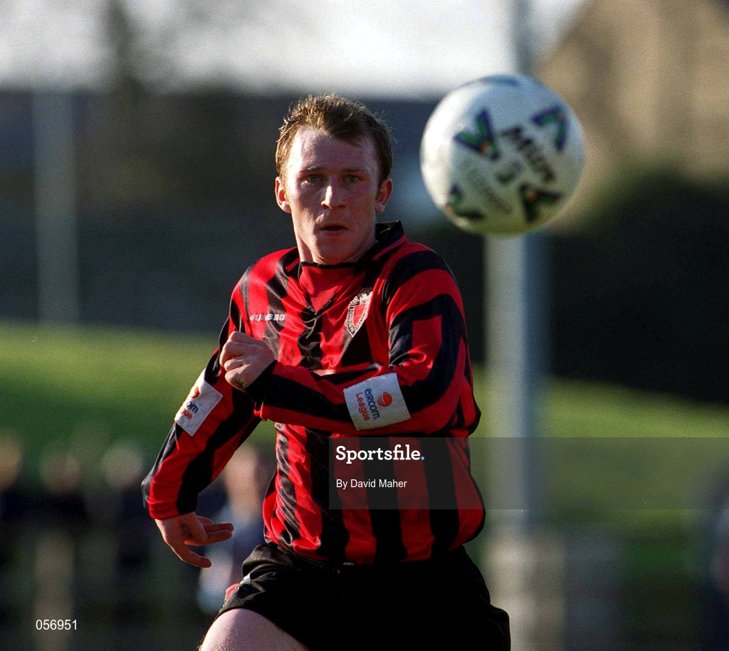 18 February 2001; Trevor Molloy of Bohemians during the Eircom League Premier Division match between UCD and Bohemians at Belfield Park in Dublin. Photo by David Maher/Sportsfile