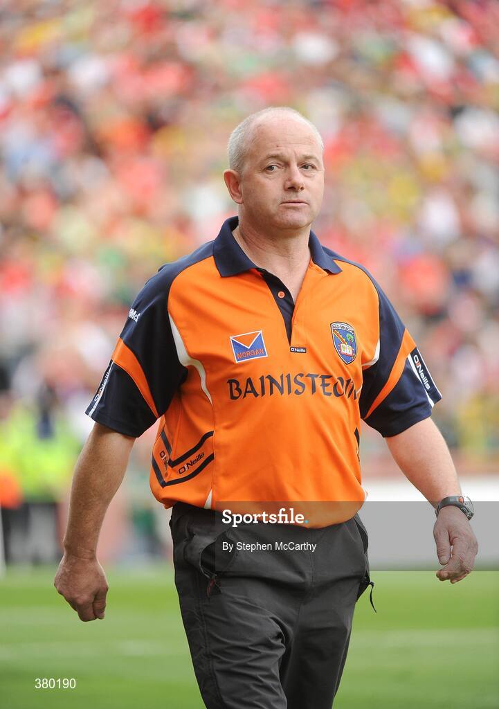 20 September 2009; Armagh manager Paul McShane. ESB GAA Football All-Ireland Minor Championship Final, Armagh v Mayo, Croke Park, Dublin. Picture credit: Stephen McCarthy / SPORTSFILE