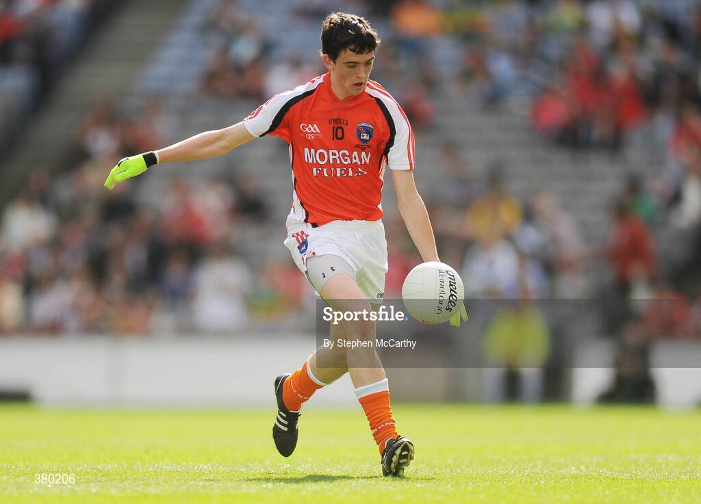 20 September 2009; Rory Grugan, Armagh. ESB GAA Football All-Ireland Minor Championship Final, Armagh v Mayo, Croke Park, Dublin. Picture credit: Stephen McCarthy / SPORTSFILE