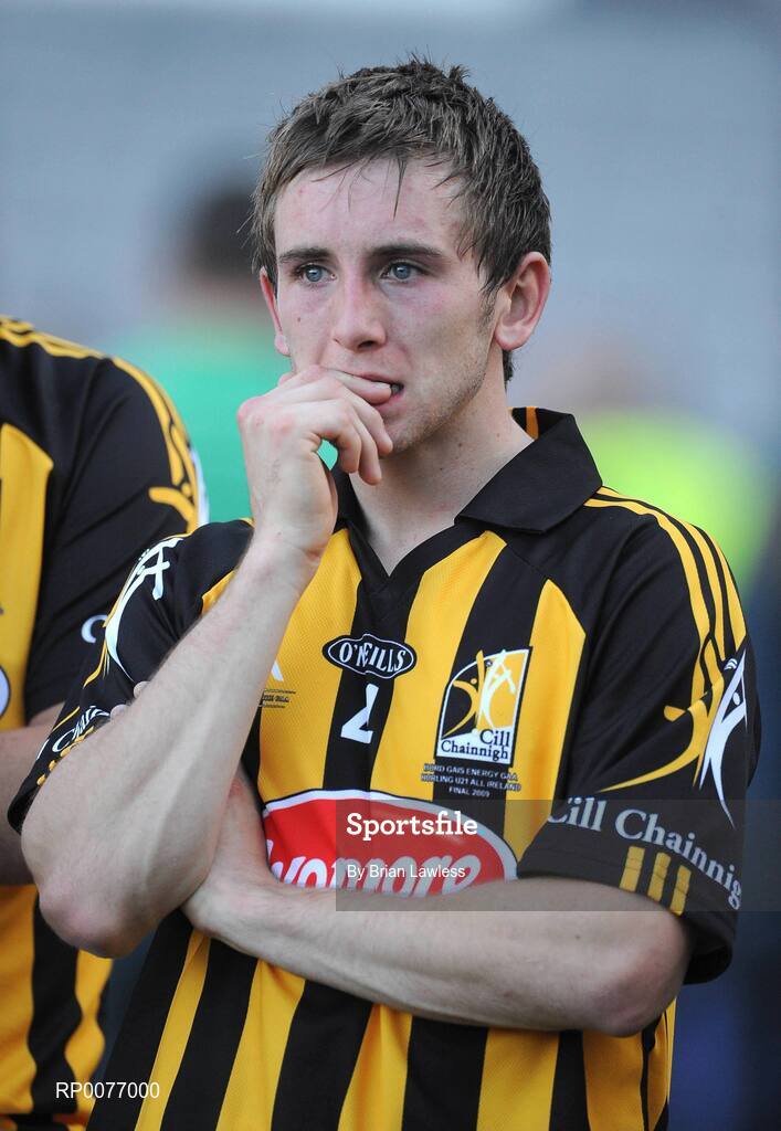 13 September 2009; Kilkenny's Conor Fogarty shows his dissapointment after the match. Bord Gais Energy GAA All-Ireland U21 Hurling Championship Final, Clare v Kilkenny, Croke Park, Dublin. Picture credit: Brian Lawless / SPORTSFILE