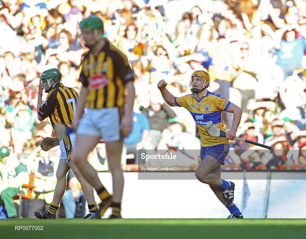 13 September 2009; Kilkenny's Mark Bergin celebrates after scoring a point. Bord Gais Energy GAA All-Ireland U21 Hurling Championship Final, Clare v Kilkenny, Croke Park, Dublin. Picture credit: Brian Lawless / SPORTSFILE
