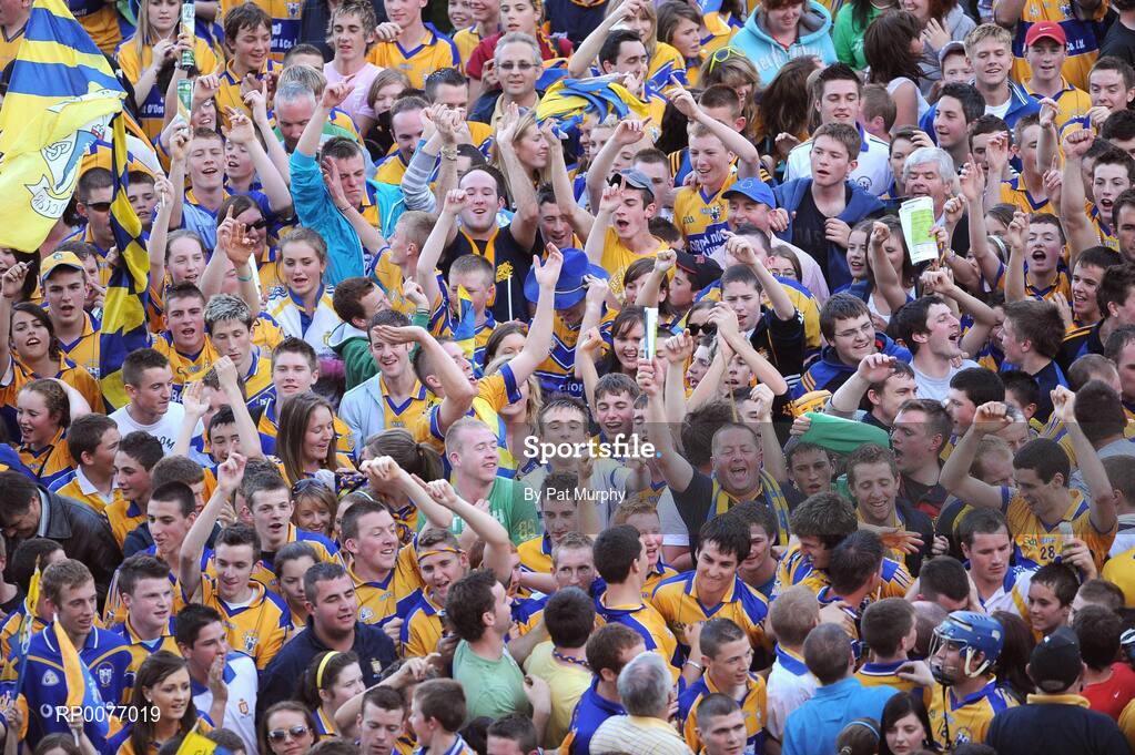 13 September 2009; Clare supporters celebrate on the pitch after the game. Bord Gais Energy GAA All-Ireland U21 Hurling Championship Final, Clare v Kilkenny, Croke Park, Dublin. Picture credit: Pat Murphy / SPORTSFILE