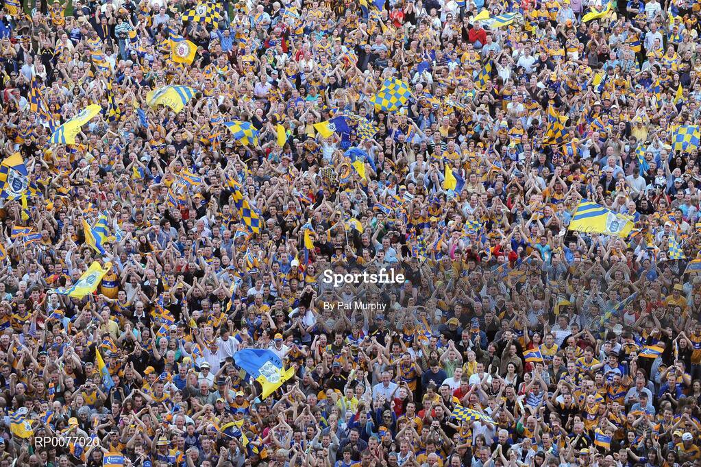 13 September 2009; Clare supporters celebrate on the pitch after the game. Bord Gais Energy GAA All-Ireland U21 Hurling Championship Final, Clare v Kilkenny, Croke Park, Dublin. Picture credit: Pat Murphy / SPORTSFILE