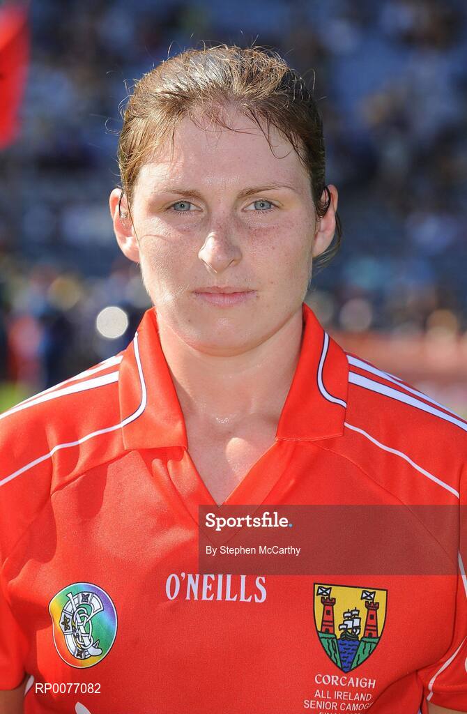 13 September 2009; Cork captain Amanda O'Regan. Gala All-Ireland Senior Camogie Championship Final, Cork v Kilkenny, Croke Park, Dublin. Picture credit: Stephen McCarthy / SPORTSFILE