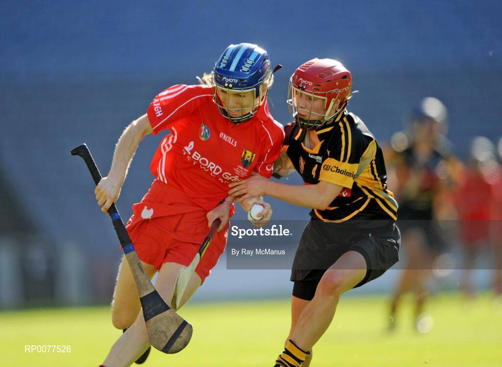 13 September 2009; Rachel Moloney, Cork, in action against Jacqui Frisby, Kilkenny. Gala All-Ireland Senior Camogie Championship Final, Cork v Kilkenny, Croke Park, Dublin. Picture credit: Ray McManus / SPORTSFILE
