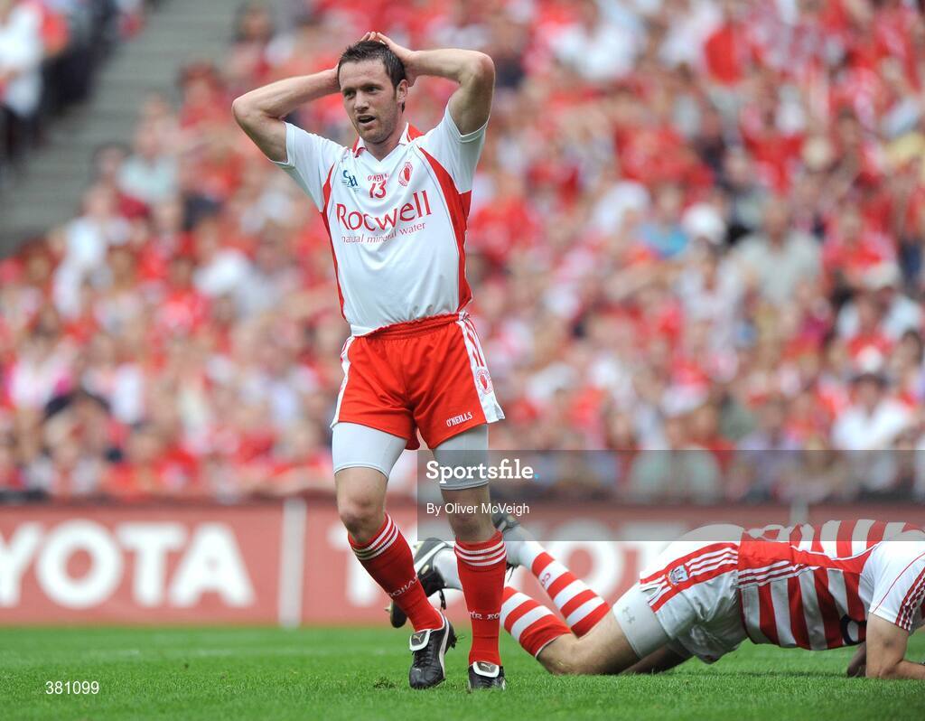 23 August 2009; Martin Penrose, Tyrone. GAA Football All-Ireland Senior Championship Semi-Final, Tyrone v Cork, Croke Park, Dublin. Picture credit: Oliver McVeigh / SPORTSFILE