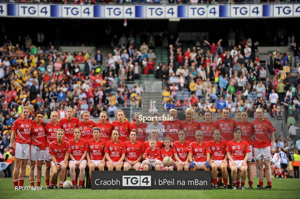 27 September 2009; The Cork squad. TG4 All-Ireland Ladies Football Senior Championship Final, Cork v Dublin, Croke Park, Dublin. Picture credit: Stephen McCarthy / SPORTSFILE