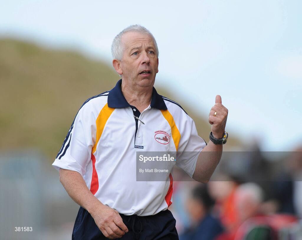 4 October 2009; Horeswood manager Michael Duffin. Wexford County Senior Football Final, Horeswood v St Anne's, Wexford Park, Wexford. Picture credit: Matt Browne / SPORTSFILE
