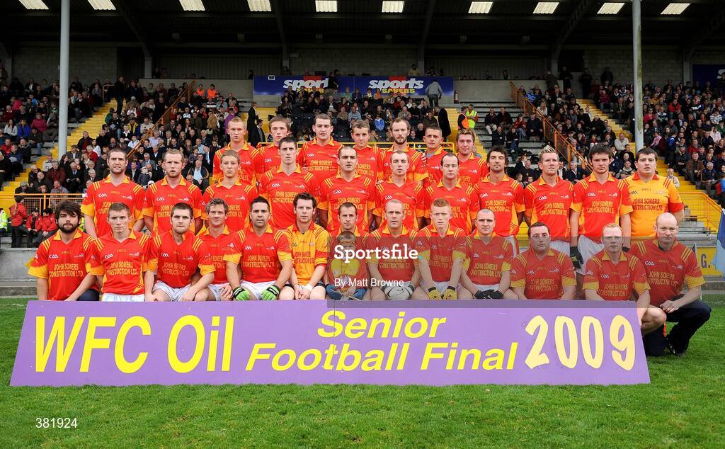 4 October 2009; The Horeswood squad. Wexford County Senior Football Final, Horeswood v St Anne's, Wexford Park, Wexford. Picture credit: Matt Browne / SPORTSFILE